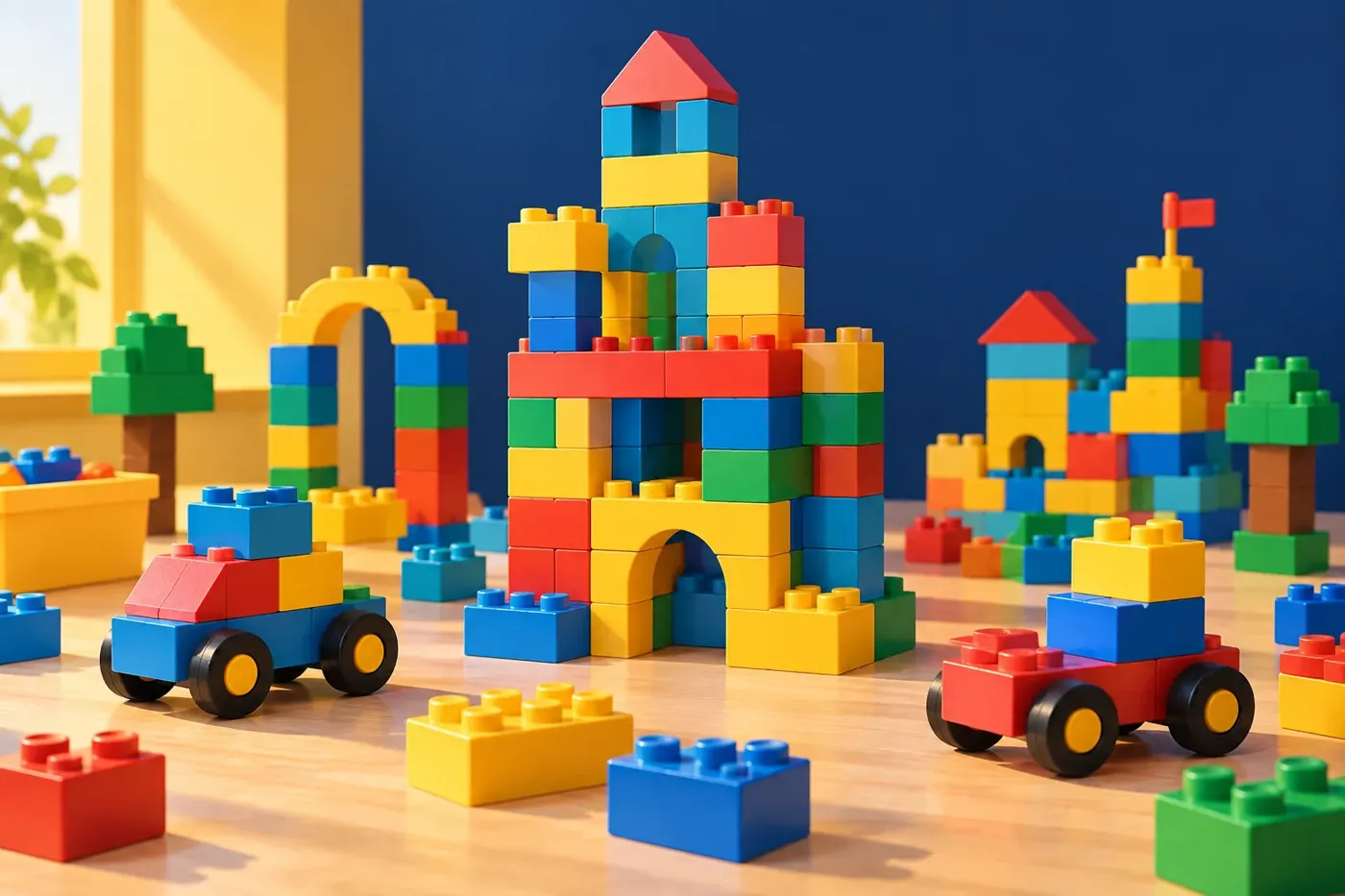 Scene-of-use illustration for Building Sets toys