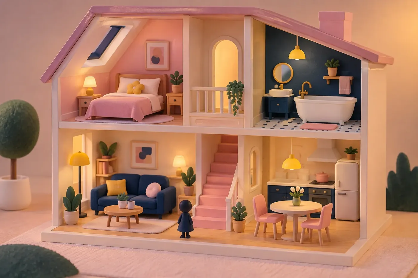 Scene-of-use illustration for Dolls & Playsets toys