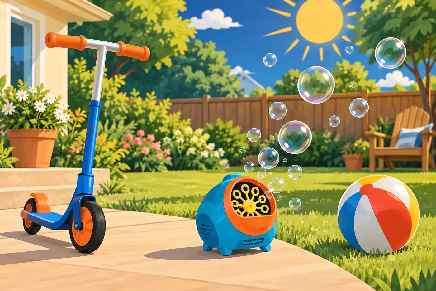 Scene-of-use illustration for Outdoor Play toys