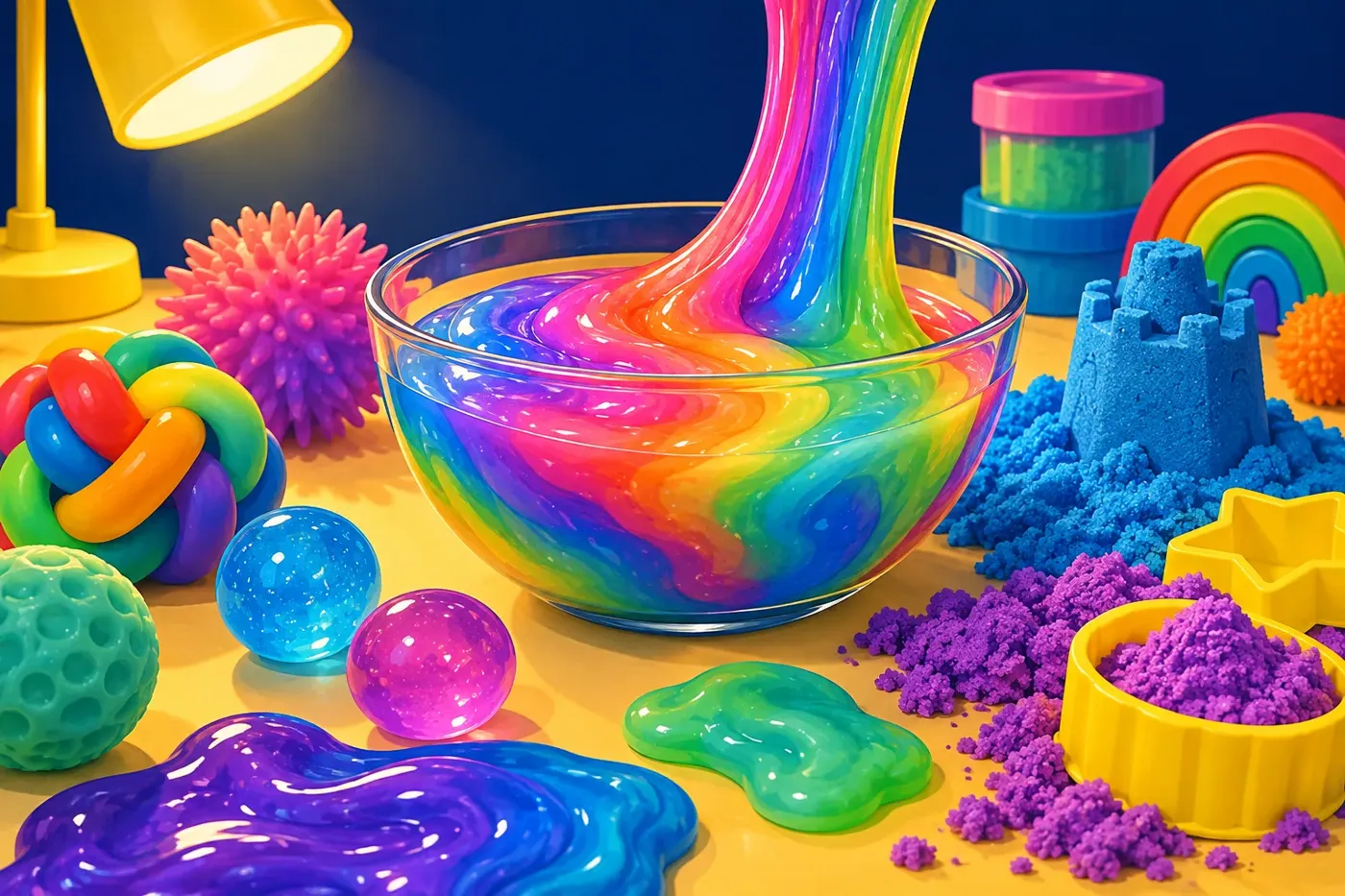 Scene-of-use illustration for Slime & Sensory toys